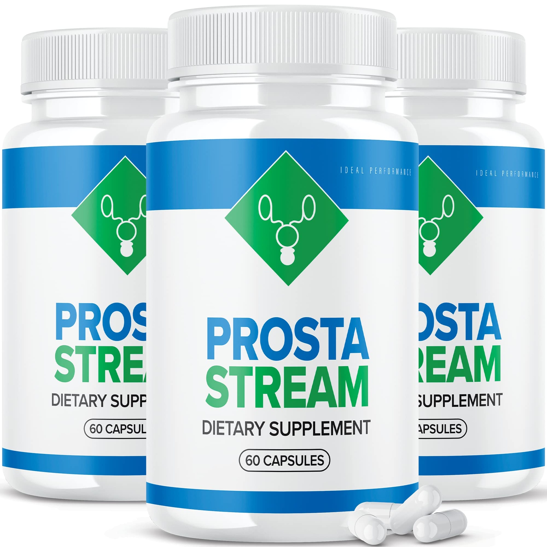 ProstaStream prostate support dietary supplement bottles